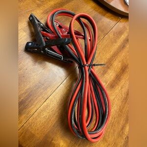 Jumper Booster Cables Jump Starting An Engine Used